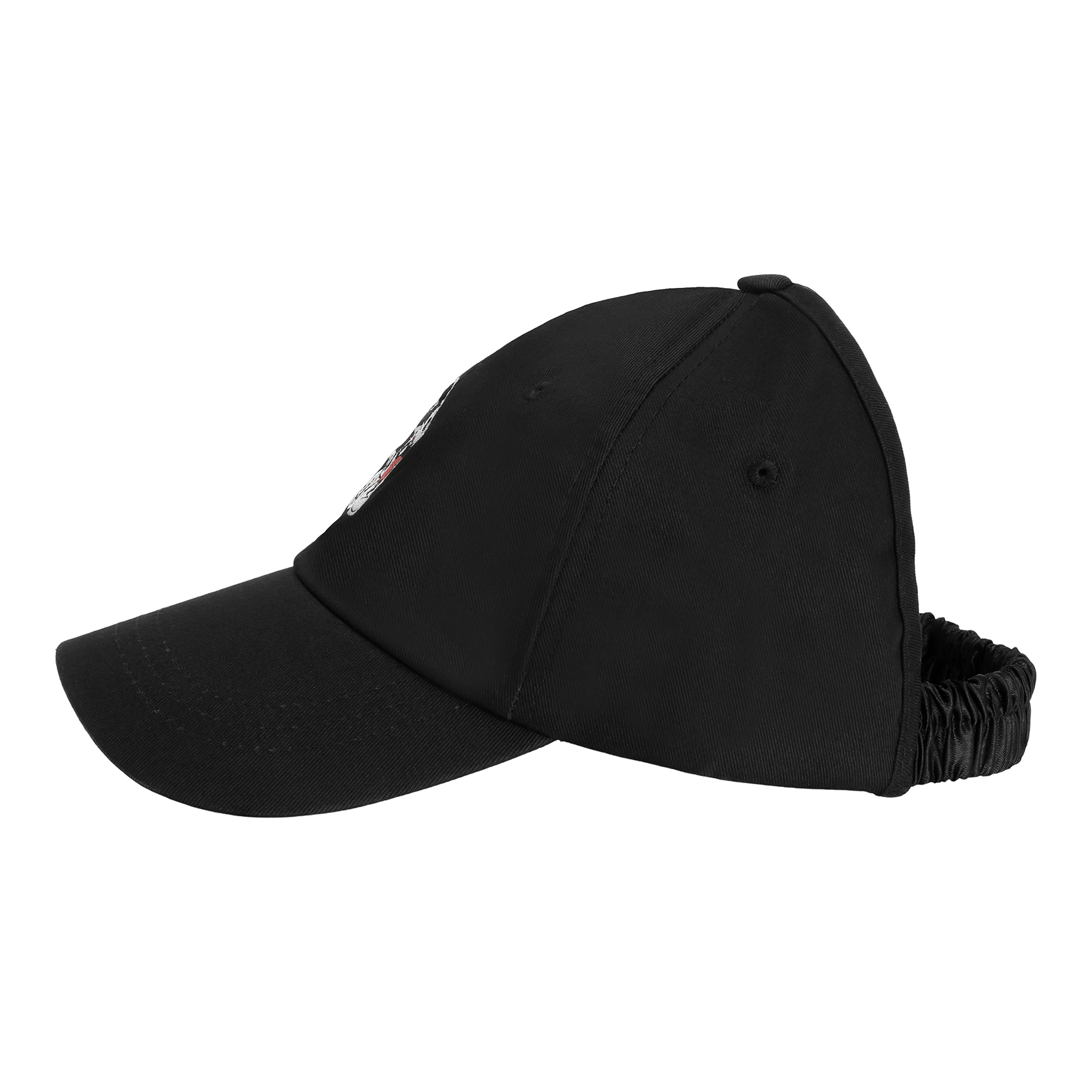 CurlCap Natural Hair Backless Cap - Satin Lined Baseball Hat for Women