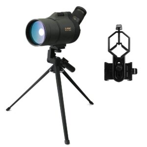 SVBONY SV41 Mak Spotting Scope with Tripod Bundle with Phone Adapter for Shooting Birdwatching