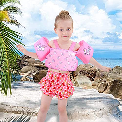 Gogokids Kids Swim Vest, Toddler Floaties for 20-50 lbs/2-6 Years Old Girls and Boys, Float Swimwear with Shoulder Strap