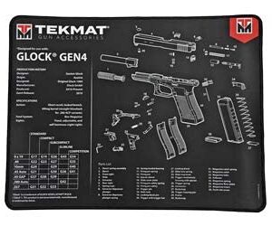 TekMat Ultra 20 - Glock G4 Gun Cleaning Mat, black, one size