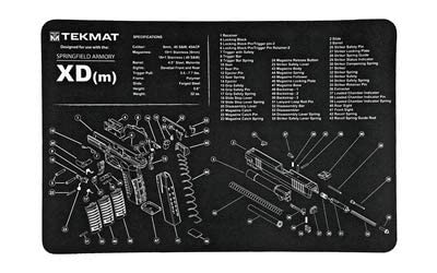 TekMat Springfield Armory XDm Gun Cleaning Mat, Black