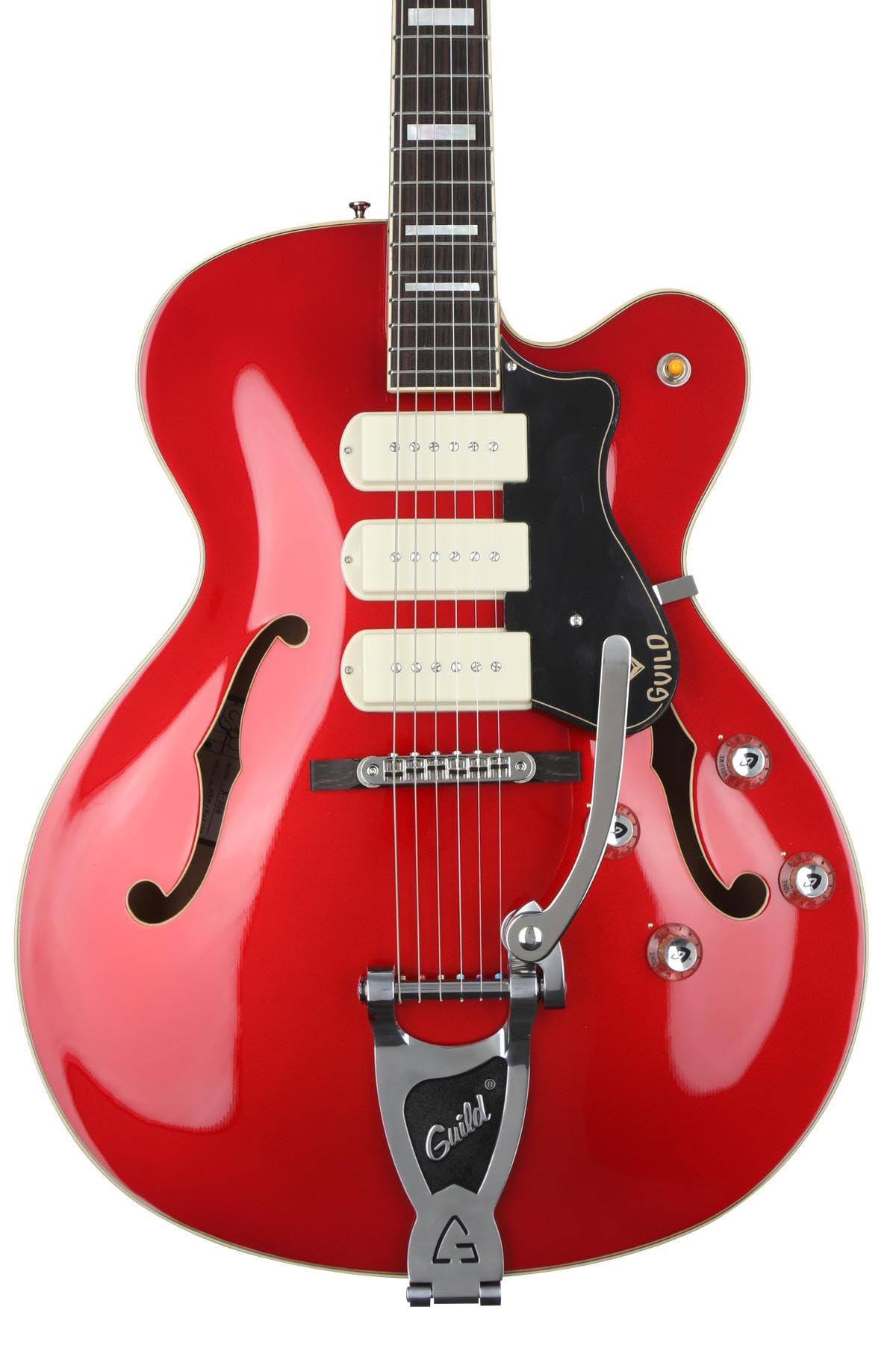 Guild X-350 Stratford Hollowbody Electric Guitar - Scarlet Red