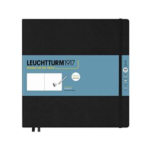 leuchtturm1917 - square hardcover sketchbook (black) - 112 pages of 150g/m² paper