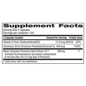 TruNature Advanced Strength Cinsulin, Cranberry, 200 Count