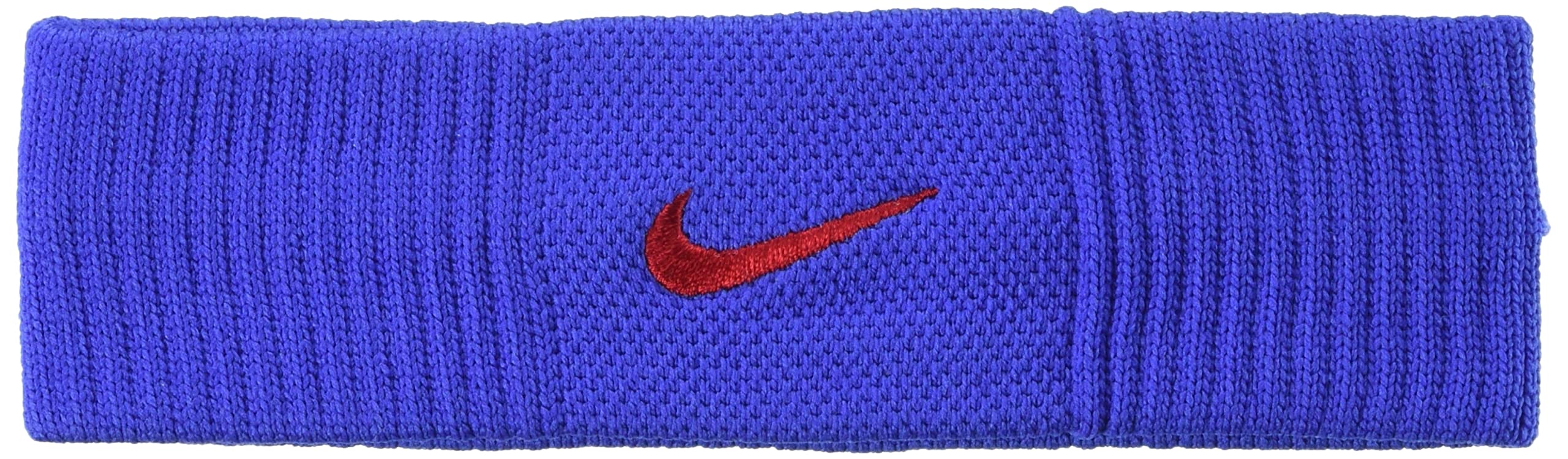 Nike BN1028 Dri-Fit Headband, Game Royal x White, One Size Fits Most