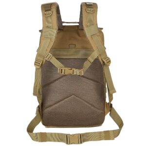 QT&QY 45L Military Tactical Backpacks Molle Army Assault Pack 3 Day Bug Out Bag Hiking Treeking Rucksack