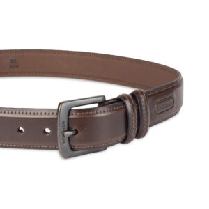 Columbia Men's Double Loop Belt-Casual Dress with Single Prong Buckle for Jeans, Khakis