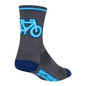 sockguy sgx 6 inch socks - neon - x6neon (neon - l/xl)