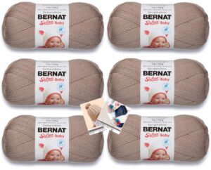 bernat softee baby yarn - 6 pack with patterns (little mouse)