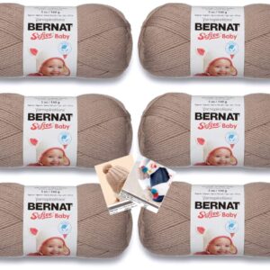 Bernat Softee Baby Yarn - 6 Pack with Patterns (Little Mouse)