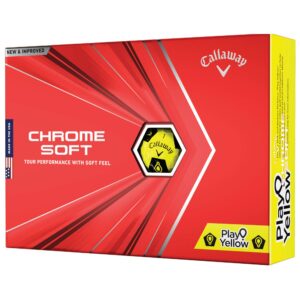 2020 callaway chrome soft golf balls (play yellow truvis)