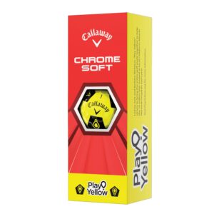 2020 Callaway Chrome Soft Golf Balls (Play Yellow Truvis)