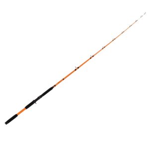 catfish pro tournament series casting rod - 7'6" one-piece rod with s-glass, e-glass & carbon graphite construction, super grip, glow tip, heavy-duty stainless-steel guides - ideal for big catfishing!