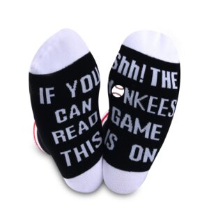 gjtim 2 pairs baseball gift baseball fans gift baseball team socks funny birthday gift for baseball lovers (y)