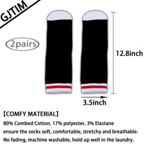 GJTIM 2 PAIRS Baseball Gift Baseball Fans Gift Baseball Team Socks Funny Birthday Gift for Baseball Lovers (Y)