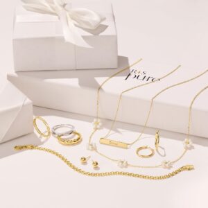 RS Pure by Ross-Simons 14kt Yellow Gold Jewelry Set: Stud and Hoop Earrings