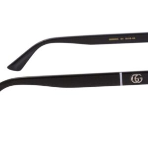 Gucci Web Men's GG0640OA 001 Black Full Rim Rectangular Eyeglasses 55mm