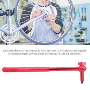 Vbest life Bicycles Derailleur Hanger Alignment Gauge,Bike Tail Hook Calibration Tools for Mountain Bicycle(red)