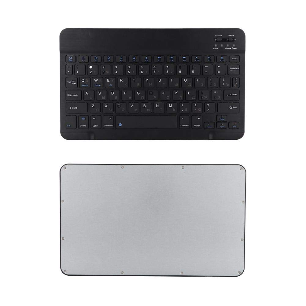 Tosuny USB Keyboard with Russian English, 80 Keyboard 10.1" Bluetooth Keyboard, Lightweight, Waterproof, Dustproof Slim Ultra Wide Wireless Keyboard