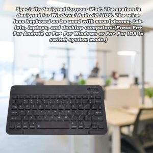 Tosuny USB Keyboard with Russian English, 80 Keyboard 10.1" Bluetooth Keyboard, Lightweight, Waterproof, Dustproof Slim Ultra Wide Wireless Keyboard