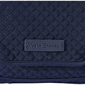 Vera Bradley Women's Microfiber Mini Hipster Crossbody Purse With RFID Protection, Navy, One Size