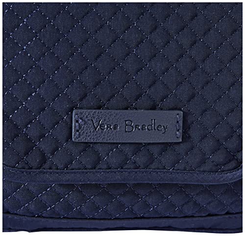 Vera Bradley Women's Microfiber Mini Hipster Crossbody Purse With RFID Protection, Navy, One Size