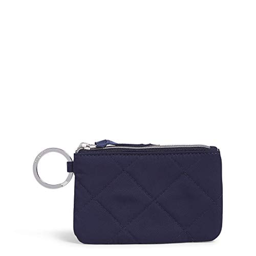 Vera Bradley Women's Performance Twill Zip ID Case Wallet, Classic Navy, One Size