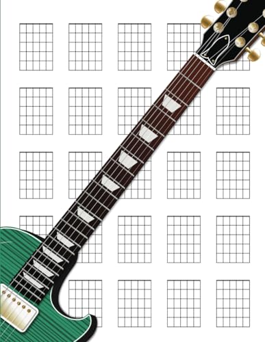 Guitar Chord Diagrams Notebook: 100+ Blank Guitar Chord Writing Paper with Chord Fingering Chart Cheat Sheets and Circle of Fifths