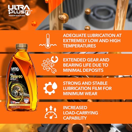 Ultra1Plus™ SAE 75W-90 Synthetic Gear Oil, API GL-5 | 5 Gallon Pail