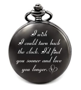 gifts for men birthday husband boyfriend, birthday anniversary valentines day gifts for him pocket watch