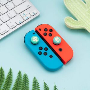 GeekShare 4PCS Silicone Tree and House Joycon Thumb Grips-Nintendo Cover Analog Thumb Stick Grips-Joystick Caps Compatible with Switch /OLED/ Switch Lite