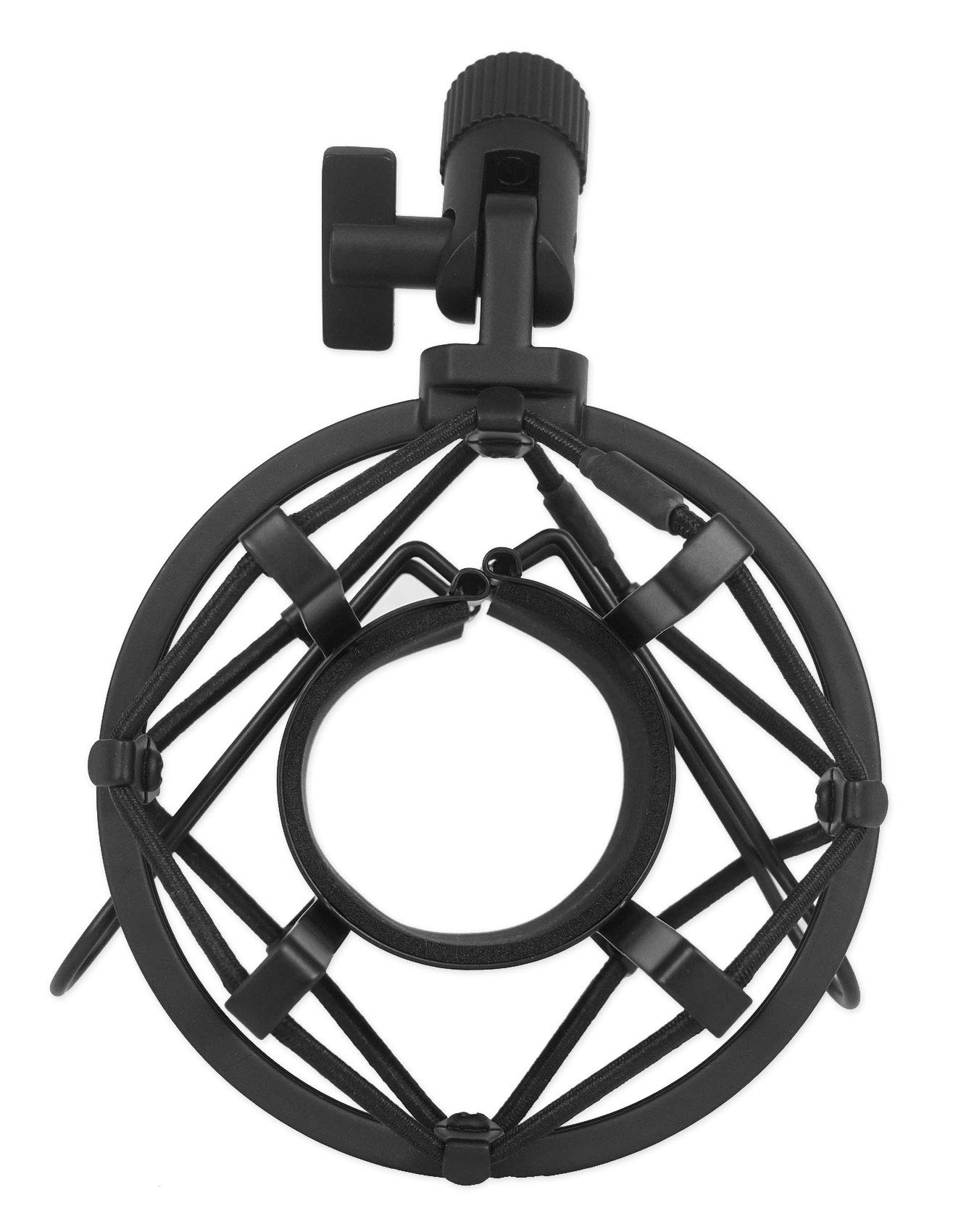 Rockville Metal Shock Mount for Studio Mic Recording Microphone (R Black)