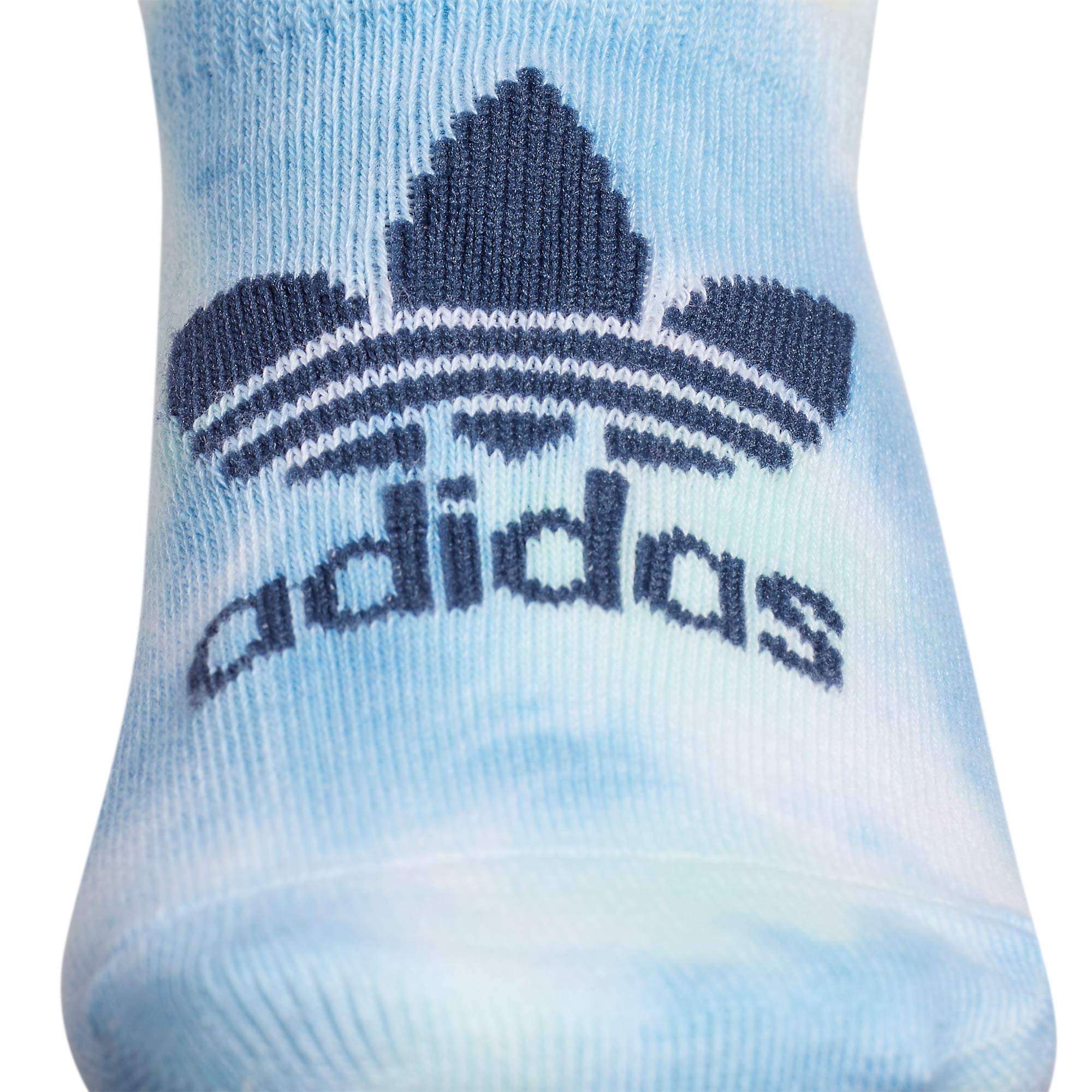 adidas Originals Women's Originals Color Wash 3-Pack Super No Show, Clear Mint/Hazy Blue/Crew Navy Cool Light Heather/Hazy Blue/Crew Navy, Medium