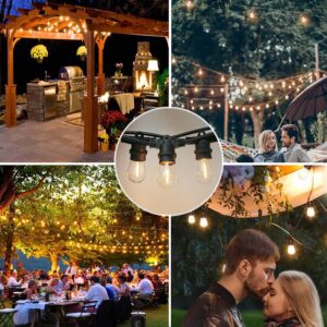 CLSETAIC Shatterproof & Waterproof S14 String Light Bulbs,Led Patio Lights Outdoor Waterproof Replacement Bulbs,S14 LED Bulb,Warm White 2200K,AC/120V,70LM,E26 Base, (24PACK)