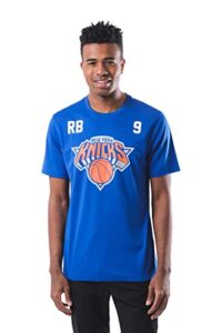 ultra game nba new york knicks - rj barrett mens active tee shirt, team color, large