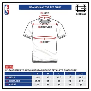 Ultra Game NBA New York Knicks - RJ Barrett Mens Active Tee Shirt, Team Color, Large