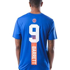 Ultra Game NBA New York Knicks - RJ Barrett Mens Active Tee Shirt, Team Color, Large