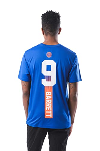 Ultra Game NBA New York Knicks - RJ Barrett Mens Active Tee Shirt, Team Color, Large