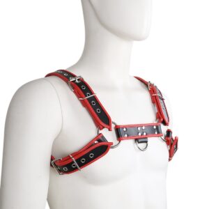 LEWECEEO Men's Faux Leather Body Chest Harness Belt Shoulder Cage Belt Party Costume