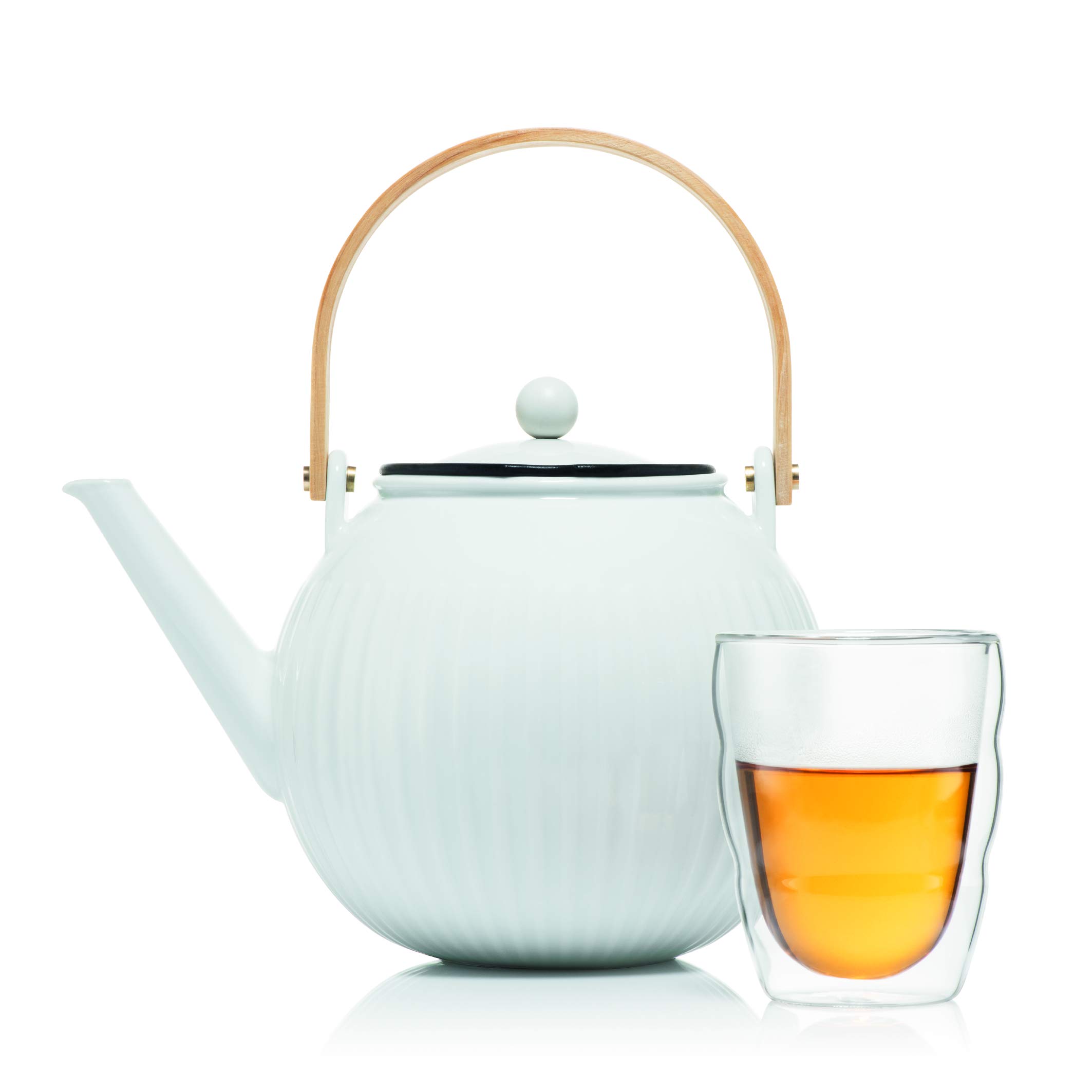 Bodum Douro Porcelain Teapot with Stainless Steel Filter 1.5 Litres