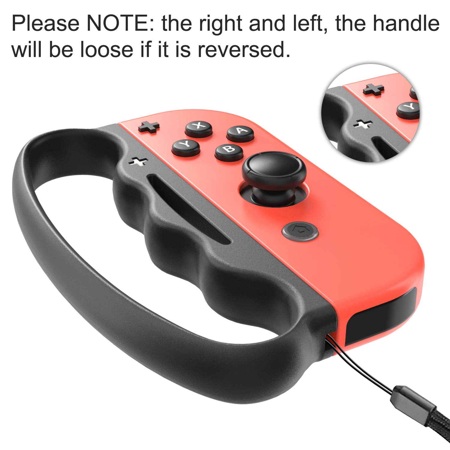 FYOUNG Fitness Boxing Hand Grip Compatible with Switch/Switch OLED Joy Con Controller, Handle Grip Compatible with Switch Fitness Boxing Games-Black