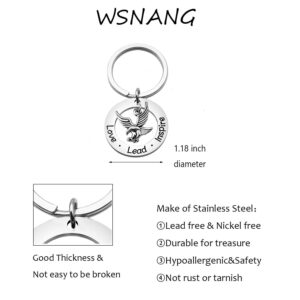 WSNANG Scout Leader Love Lead Inspire Keychain Eagle Court of Honor Gift Ceremony Scoutmaster Gift (Love Lead Inspire Keychain)