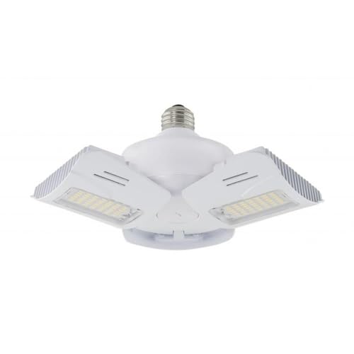 Satco 4.75 Inch 60W LED Medium Base Utility Bulb 60W/LED/UTL/MB/4000K; 60 Watt LED Utility Light 4000K Cool White; Medium Base; Adjustable Beam Angle; 100-277 Volt for Commercial and Industrial