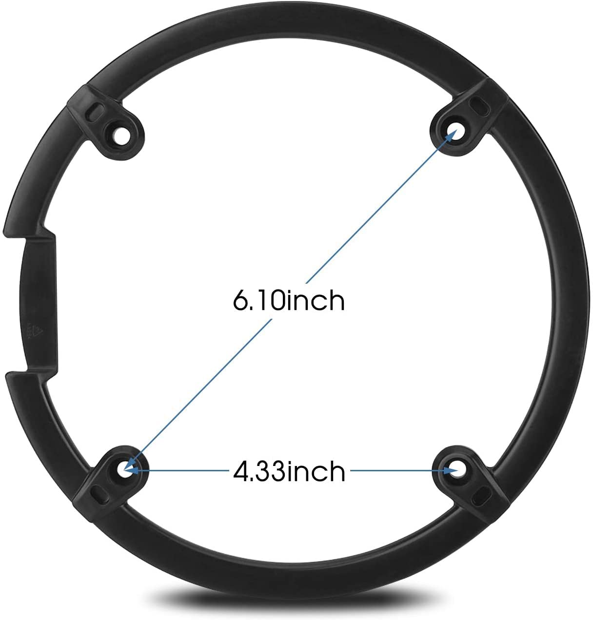 Estink Bike Chain Wheel Guard, Black Plastic Chainring Sprockets Cranksets Guard Protector Mountain Bike Chain Wheel Crankset Support Cover Accessories for 44T Chain