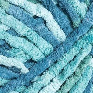 Bernat Blanket Yarn - Big Ball (10.5 oz) - 2 Pack with Pattern Cards in Color (Tidepool)