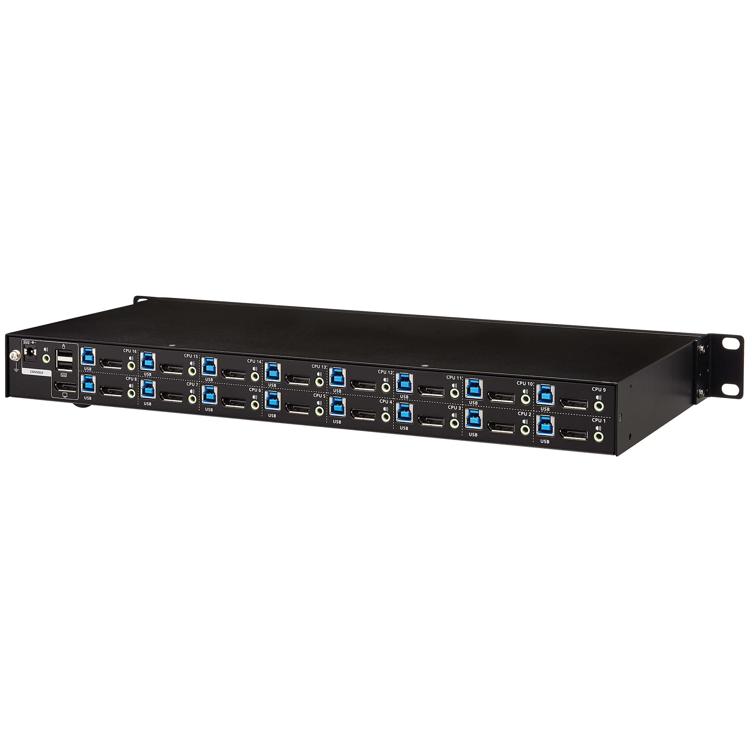 Tripp Lite KVM Switch, 16 Port HDMI USB with Audio and USB Sharing KVM Switch, 1U Rack Mount (B024-HU16)