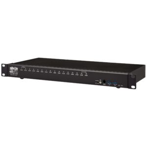 Tripp Lite KVM Switch, 16 Port HDMI USB with Audio and USB Sharing KVM Switch, 1U Rack Mount (B024-HU16)