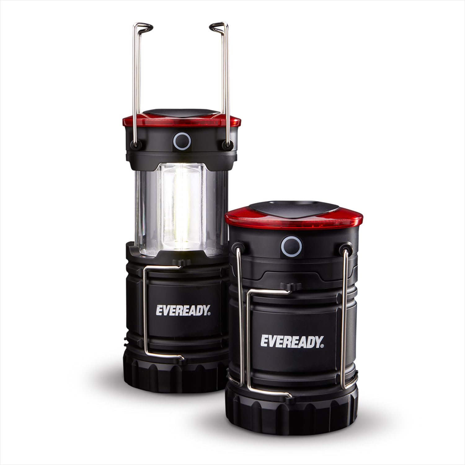 Eveready LED Camping Lantern 360 PRO (2-Pack), Super Bright Tent Lights, Rugged Water Resistant LED Lanterns, 100 Hour Run-time (Batteries Included)