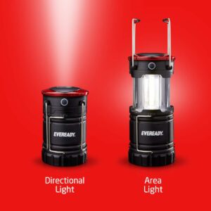 Eveready LED Camping Lantern 360 PRO (4-Pack), Super Bright Tent Lights, Rugged,Water Resistant, 100 Hour Run-time (Batteries Included)