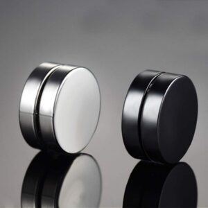 Stainless Steel Magnetic No Piercing Fake Gauges Earring Studs,for Non Pierced Ears,Black,Silver,Colorful,Hypoallergenic